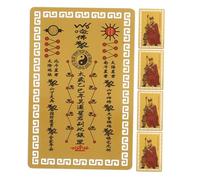Cabilock 5 Pièces Taisui Amulet Cards Chinese Luck Cards For Protection And Decoration Lightweight Feng Shui For Pocket And Home Ornament