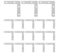Cabilock 50 Équerres de Renfort D’Angle en L 55X55 MM en Fer Plat - Supports Métalliques pour Cadre Photo et Meubles - Équerres D’Assemblage Intérieures Renforcées pour Fixation et