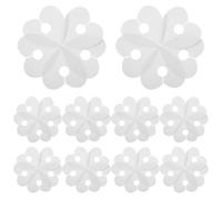 Cabilock 50 Pièces 50 Marque-Verres de Cœur en Papier Blanc 6,9 X 6,6 CM, Étiquettes Identifiants pour Verres à Vin, Pack 50 Pièces, pour Fêtes, Saint-Valentin et Événements Festifs