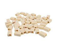 Cabilock 50 pièces Adaptateur Femelle à Femelle Connecteurs de Ligne Téléphonique Inline Keystone Jack Extension Pratique et Compacte pour Téléphone Fixe