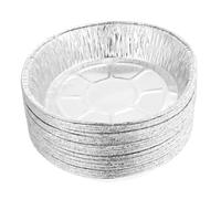 Cabilock 50 Pièces Bols Aluminium Jetables Ronds pour Barbecue et Friteuse à Air Accessoires pour Cuisson et Conservation Alimentaire