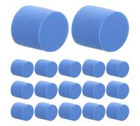 Cabilock 50 Pièces Bouchon en Mousse Bleu pour Tube à Essai de Fourmilière, Léger et Facile à Installer, Accessoire pour Habitat de Fourmis Rond