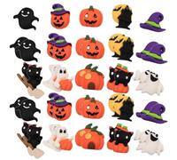 Cabilock 50 Pièces Breloques en Résine Monstres pour Halloween, Accessoires DIY Faciles à Ranger, Décoration pour Coques de Téléphone et Boîte à Fournitures