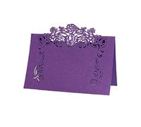 Cabilock 50 Pièces Carte De Nom De Table Signe De Mariage Étiquettes Alimentaires Cartes De Voeux Cartes D'attribution Des Sièges Marque-places Cartes De Table Style Européen