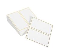 Cabilock 50 pièces Cartes de Place Mariage Dorées Cartes de Table Élégantes avec Bordure Dorée pour Banquet Fêtes et Réceptions Faciles à Écrire et Polyvalentes
