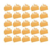 Cabilock 50 Pièces Cartes de Placement de Noël Figurine de Neige Dorées