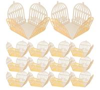 Cabilock 50 Pièces Coffret Cage Or pour Chocolat, Emballage Fête, Papier | Séparation des Pièces, Limite le Roulis, Usage pour Soirée, Style Créatif Délicat, Format Présent