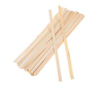 Cabilock 50 Pièces De Matériau De Tissage en Bambou Bandes De Fans De Fleurs Artisanat en Bambou Bandes De Bois Mince en Bambou Naturel Bâtons Tissés Bâtons De Peinture Os De Fan Beige