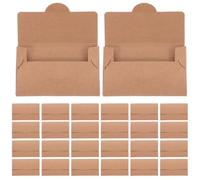 Cabilock 50 pièces Enveloppes Kraft pour Cartes Standard Porte-cartes Résistant à Usure Protection Anti-démagnétisation pour Cartes de Crédit Clés Hôtel