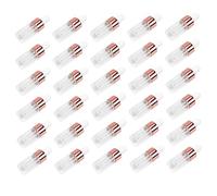 Cabilock 50 Pièces Flacons Compte-gouttes Verre Transparent avec Bouchon Rose Doré pour Huiles Essentielles Fiole de Voyage Portable et Étanche pour Liquides Cosmétiques