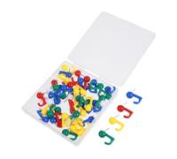 Cabilock 50 Pièces Lot de Punaises Décoratives Transparentes Multifonctions pour Tableau Liège Crochets Muraux sans pour Accrocher Photos Clés et Décorations