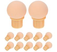 Cabilock 50 Pièces Têtes de Pinceaux en Éponge Douce pour Nail Art, Embouts Remplaçables en Plastique pour Manucure Dégradée, Absorption Optimale et Libération Uniforme, pour Ongles
