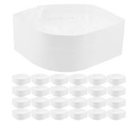 Cabilock 50 pièces Toques Cuisinier Jetables Blanches Casquettes Chef de Cuisine Professionnelle pour Boulangerie Restauration Cafés et Cuisines Confortables et Résistantes
