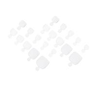 Cabilock 500 Faux Ongles D’orteils Transparents en Plastique, Conseils Artificiels pour Nail Art, Grosse Variété de Tailles, Accessoires pour Manucure et Pédicure Maison, Sachet de 500