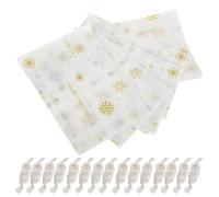 Cabilock 500 Feuilles de Papier d'Emballage pour Bonbons de Noël Nougat et Chocolat Motif Festif Papier Pratique et Sûr pour Fêtes Mariage et Emballage Gourmand