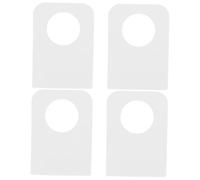 Cabilock 500 pièces Étiquettes Transparentes Autocollantes à Trou Rond pour Étiquetage et Magasin Forte Design Gain de Place pour Supports Dexposition Retail