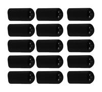 Cabilock 50pcs Bouchons Verseurs en Caoutchouc Noir Réutilisables Légers pour Bouteilles de Liqueur et Vin, Protection Anti-poussière pour Bars et Cafés