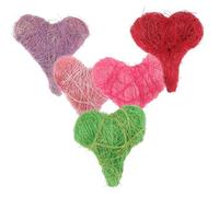 Cabilock 5pièces Boule De Rotin Ornements De Cœur pour Boîte-Cadeau Décorations De Centre De Table De Mariage DIY pour Saint-Valentin