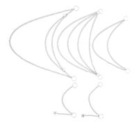 Cabilock 5pièces Chaînes de Cheveux Étoile pour Tresses Accessoires de Coiffure Punk pour Femmes Bijoux de Cheveux pour Mariages et Fêtes