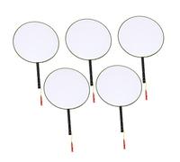 Cabilock 5pièces Fan à Peindre pour Garçon Fille DIY Support De Dessin avec Corde De Suspension pour Pratiquer La Peinture Et La Coordination des Garçon Fille