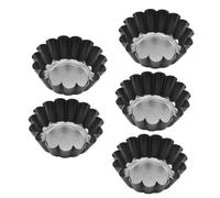 Cabilock 5pièces Lot De Moules à Tartelettes Aux Œufs Forme De Fleur De Chrysanthème Antiadhésifs Et Réutilisables Pour Cuisine