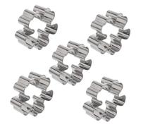 Cabilock 5pièces Moule à Gâteau Forme De Trèfle à Quatre Moule à Biscuits Acier Inoxydable Pour Cuisson