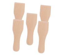 Cabilock 5pièces Spatule Plate Bois Pour Cuisine Ustensiles De Cuisine Spatule Multi-usages Grattoir Pratique Pour Pâtes Et Desserts