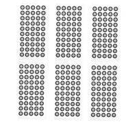 Cabilock 6 feuilles Marqueurs de Numérisation Haute Réflectivité Intérieur Extérieur Points de Précis pour Optiques Industriels Film Autocollants