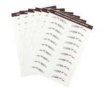 Cabilock 6 pièces Autocollants Sourcils Imitation Cheveux Patch Sourcils Naturels Sans Tatouage Maquillage Rapide