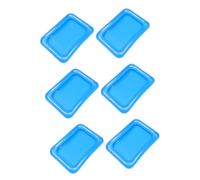 Cabilock 6 Pièces barre de glace gonflable plateaux pour le service des aliments buffet gonflable de refroidisseur de nourriture breuvages boissons plateau de service gonflable
