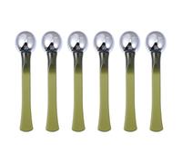 Cabilock 6 pièces Bâtonnets de Massage pour Soins des Yeux Applicateurs pour Crème et Sérum Surface Douce Réutilisable Favorisent Absorption et Atténuent les Ombres Sous les Yeux Outils