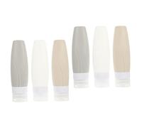 Cabilock 6 Pièces De Lotion En Silicone Contenant De Shampoing De Voyage Bouteilles De Pour Les Mains Bouteilles Vides En Plastique Récipient En Silicone Multifonction Pp