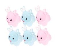 Cabilock 6 Pièces Figurines de Cerfs Debout Lumineux Décorations de Noël Résine pour Tabletop et Jardin Féérique Hivernale Cadeau Charmant