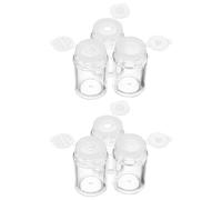 Cabilock 6 pièces Flacons Poudre Transparents pour Cosmétiques Féminins Mini Contenants Voyage avec Tamis et Couvercles pour Poudre Fard à Paupières et Maquillage DIY