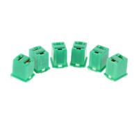 Cabilock 6 Pièces Fusibles Carrés Auto avec Pattes Longues et Courtes Kit Complet pour Protection Circuit Véhicule Utilitaire Suv Camion Installation Facile et Matériau