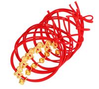 Cabilock 6 pièces Hair Ties For No Damage Elastic Ponytail Holders For Thick And Curly Hair Chinese Year