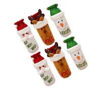 Cabilock 6 Pièces Housse de Bouteille de Vin Thématique Noël de Décoration pour et Réceptions à Bouteille Pratique et Portable Style Varié