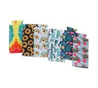 Cabilock 6 Pièces Isolateur pour Cannette Manchon Isotherme pour Couvercle à Ouverture Facile de Bière et Soda Style Aléatoire