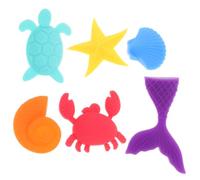 Cabilock 6 Pièces Jouets D'entraînement Sensoriel et Mental en Silicone, Pierres Souples pour Seniors, Adaptés aux Soins Quotidiens Soulagement de L'anxiété Associée à L'autisme