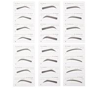 Cabilock 6 pièces Kit de Pochoirs Sourcils Jetables Autocollants Maquillage Femmes Modèles Variés pour Dessin Précis et Naturel Accessoires Pratiques et Compacts pour Débutantes