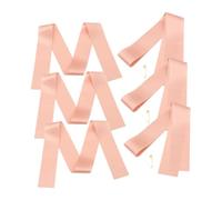 Cabilock 6 Pièces Lot de 6 Écharpes Vierges en Tissu Rose Doré à Épingler, Accessoires pour Enterrement de Vie de Jeune Fille, Remises de Diplômes et Fêtes D’Anniversaire, Personnalisables