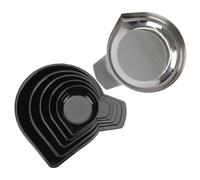 Cabilock 6 pièces Lot de Plateaux de Pesée Inox pour Balance Électronique Adaptés Bijoux et Aliments Design Anti-déformation avec Bec Verseur Pratique pour Objets Légers et Usage