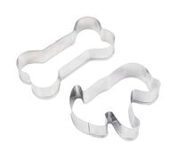 Cabilock 6 pièces Lot Moules Pâtisserie Os et Chien Acier Inoxydable DIY Biscuit Léger pour Cookies et Gâteaux