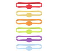 Cabilock 6 Pièces Marqueurs de Boisson en Silicone pour Verres à Vin Design Festif, Faciles à Attacher Retirer, pour Dîners en Famille et Soirées Dégustation