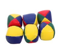 Cabilock 6 pièces Mini Bean Bag Throw Game PU Leather Soft Balls for Outdoor and Indoor Coordination Toy