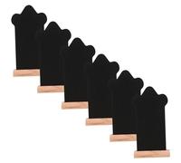 Cabilock 6 Pièces Mini Tableau Ardoise avec Support Étiquettes Réutilisables pour Buffet Mariage Table ou Comptoir Design Scandinave Compact et Portable