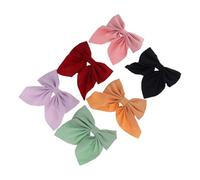 Cabilock 6 Pièces Nœuds pour Cheveux de Filles avec Pince Barrettes Forme de Nœud pour Cheveux de Tout-petits Accessoires