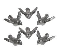 Cabilock 6 Pièces Outils De Cuisson En Fonte Ornements Étang Ustensiles De Cuisine En Fonte Black