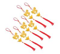 Cabilock 6 pièces Pendentifs Suspendus pour an Chinois Décorations de Printemps Résistantes Décoloration pour Bonsaï Cadeau de Pendaison Crémaillère Ornement et Vibrant