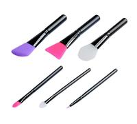 Cabilock 6 pièces Pinceaux Masque Visage Silicone Applicateurs Doux pour Masque Facial Boue Lotion et Beurre Corporel Adaptés Peau Sensible Faciles à Nettoyer et Durables